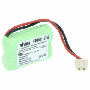 Bateria vhbw para telefone fixo V-Tech LS6005, LS6191, LS6195 - 300 mAh 2.4 V NiMH