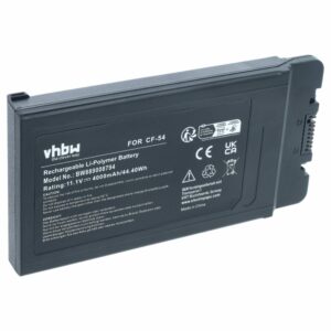 Bateria vhbw para Panasonic Toughbook CF-54 (4000 mAh, 11.1 V, Li-Polímero)