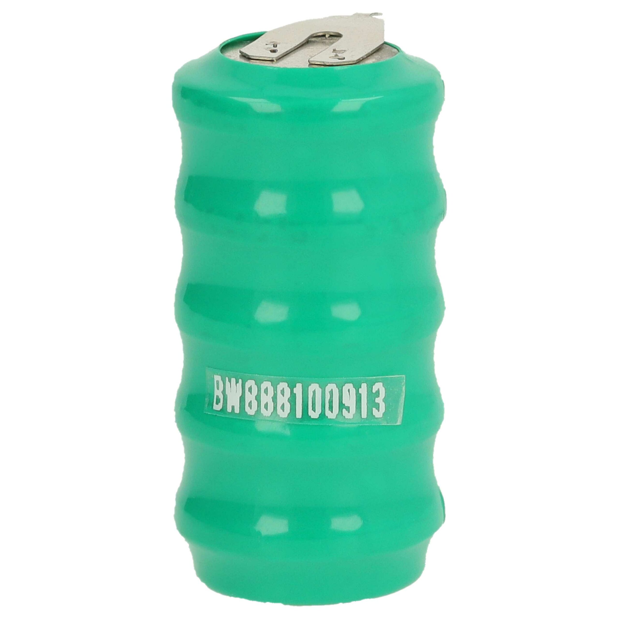 Bateria Botão NiMH vhbw V80H 3 Pinos 6V 80mAh para Lâmpadas Solares e Modelismo - Image 4