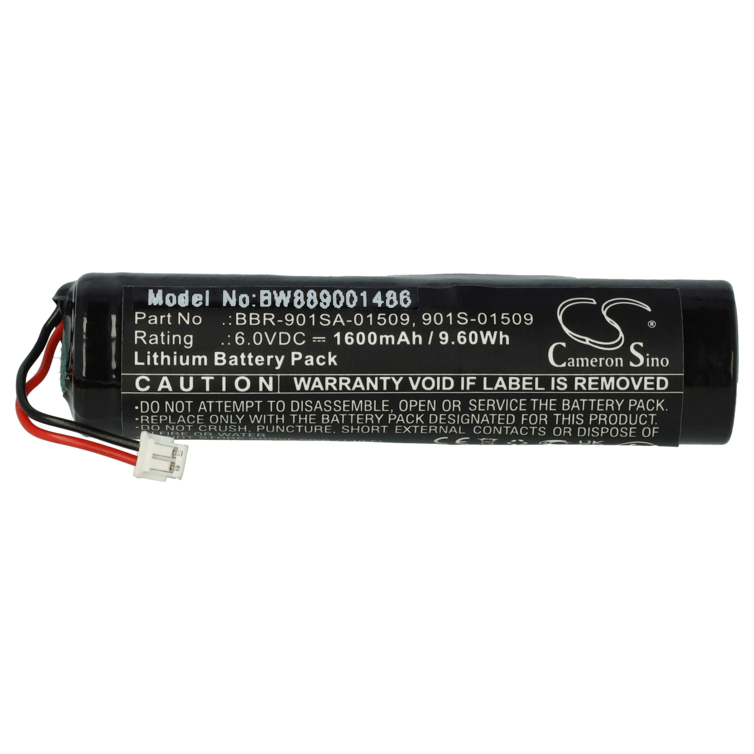 Bateria vhbw para Transmissor de Emergência Ocean Signal BBR-901SA-01509 1600 mAh 6 V Li-Mn