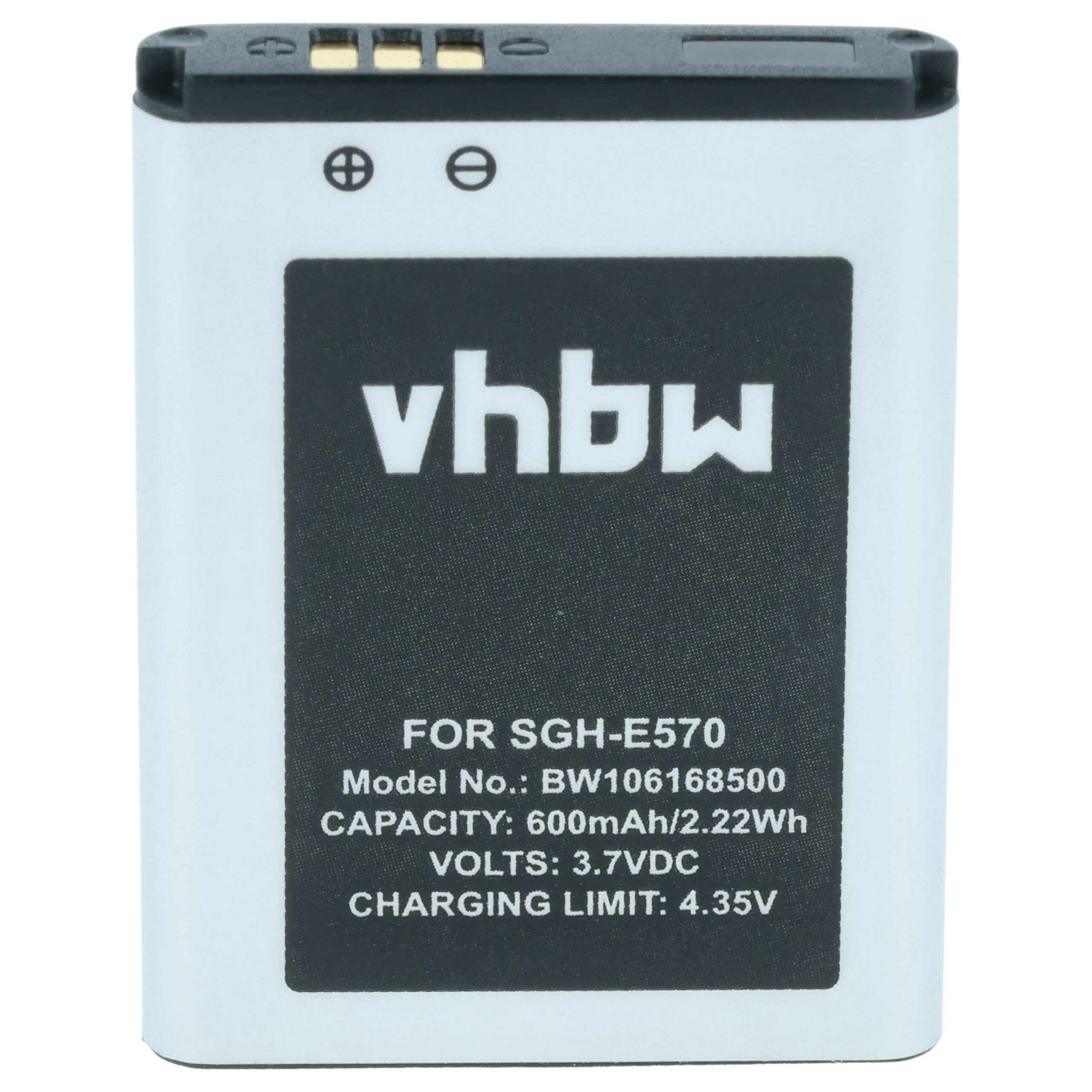 Bateria vhbw para telemóvel Samsung SGH-B110, SGH-E390, SGH-J700 - 600 mAh 3.7 V - Image 3