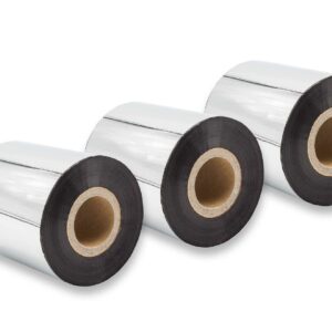 3x Fita de Transferência Térmica vhbw para Godex, Printronix, TSC - 70 mm x 300 m, Wax-Plus