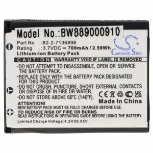 Bateria vhbw para Auscultadores Sem Fios SteelSeries 82-2-7136898 700 mAh 3.7 V Li-Ion
