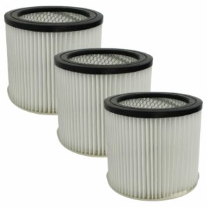 3x Filtro de Cartucho vhbw para Aspirador Scheppach NTS30, NTS30 Premium