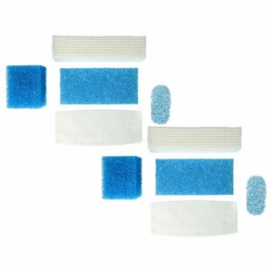 Conjunto de 2x Filtros vhbw para Aspirador Thomas - Compatível com Twin Genius Aquafilter, T1, T2, TT