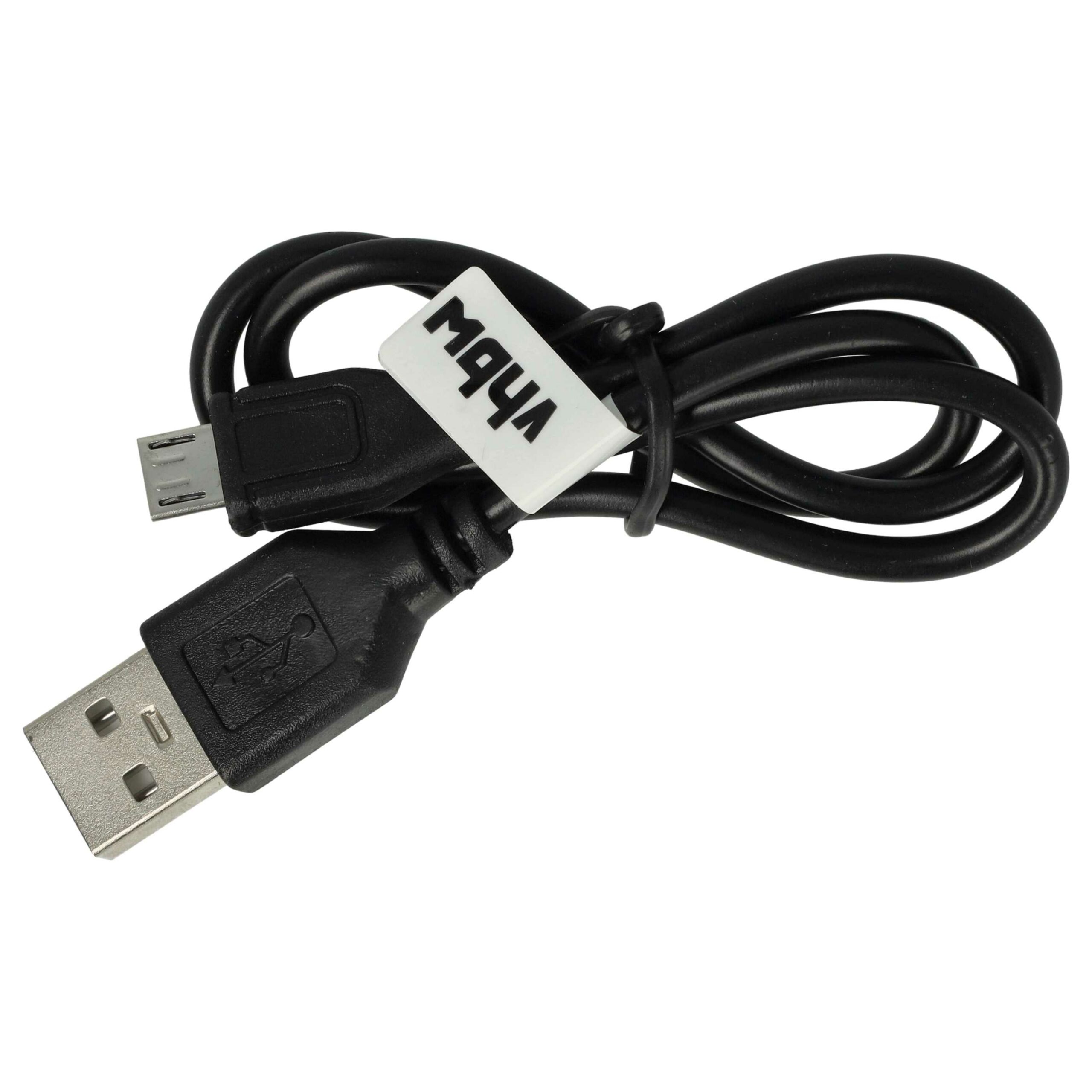 Cabo Micro-USB vhbw Tipo A para Micro USB 0.3m - Preto (Lote de 100) - Image 3
