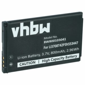 Bateria vhbw 800 mAh 3.7 V para telemóvel Vodafone, T-Mobile, Orange, ZTE