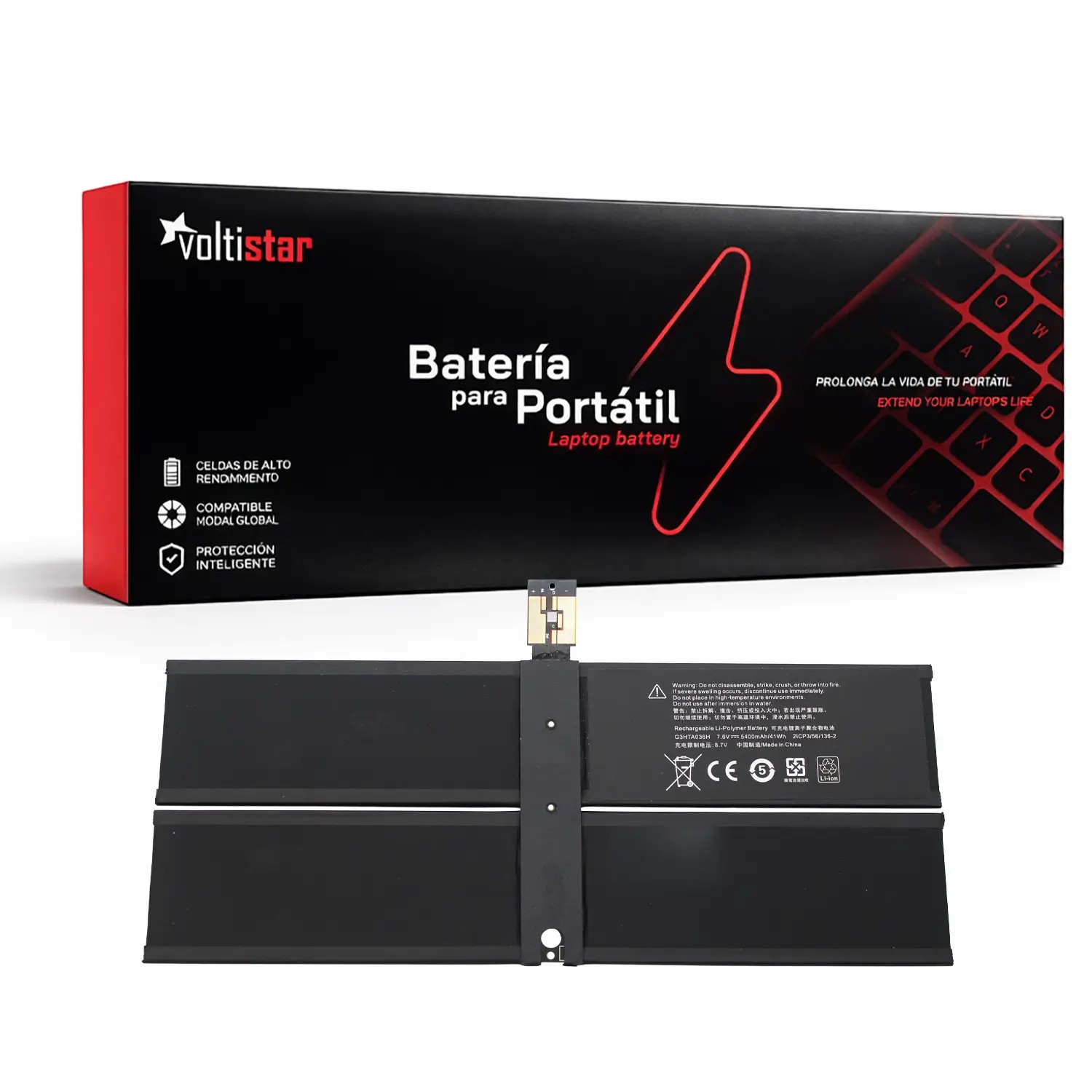 BATERIA PARA PORTÁTIL MICROSOFT SURFACE LAPTOP 1769 1782 | G3HTA036H 41WH