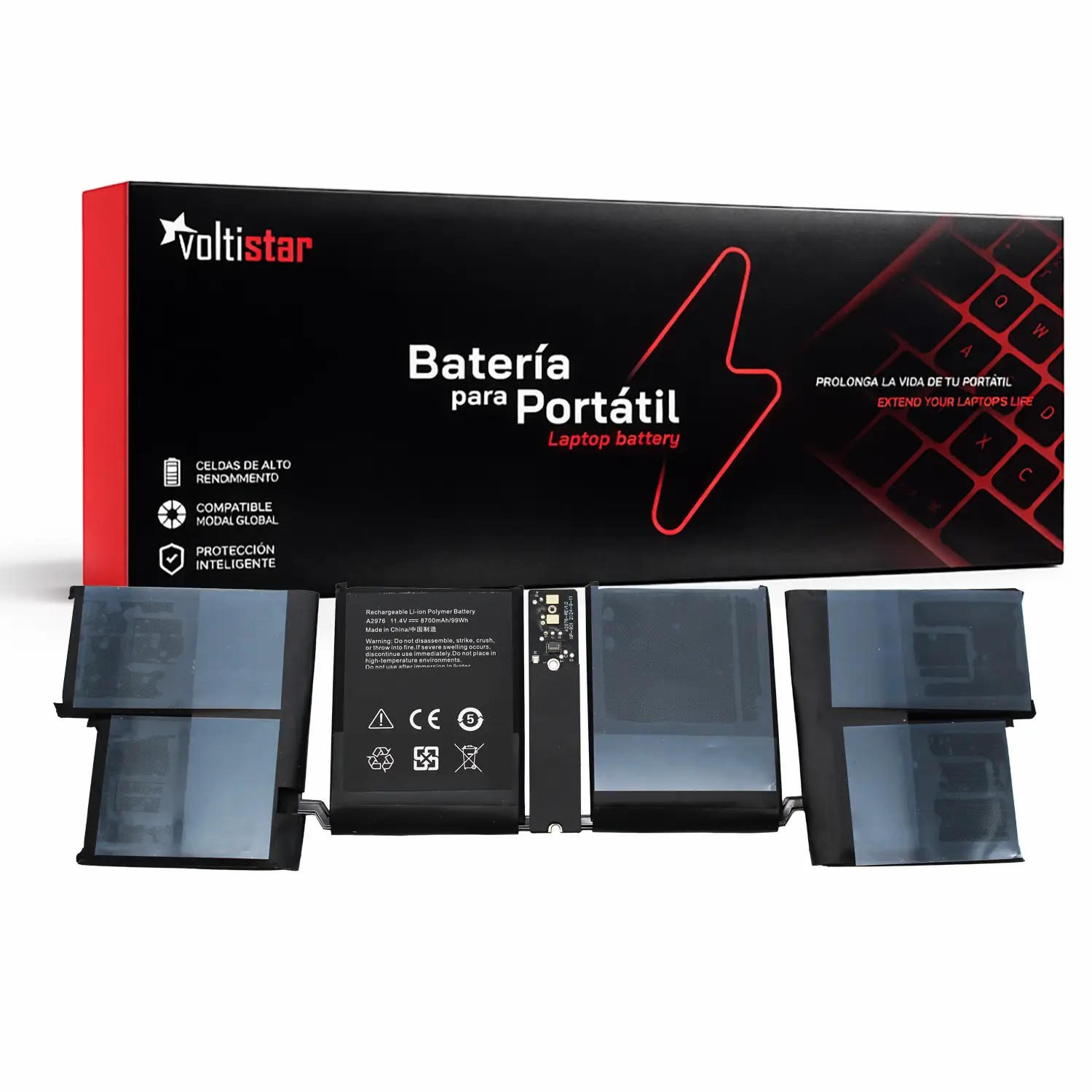 Bateria para Portátil Apple MacBook Pro A2991 A2976 11.4V 8700mAh 99Wh - Hub Parts
