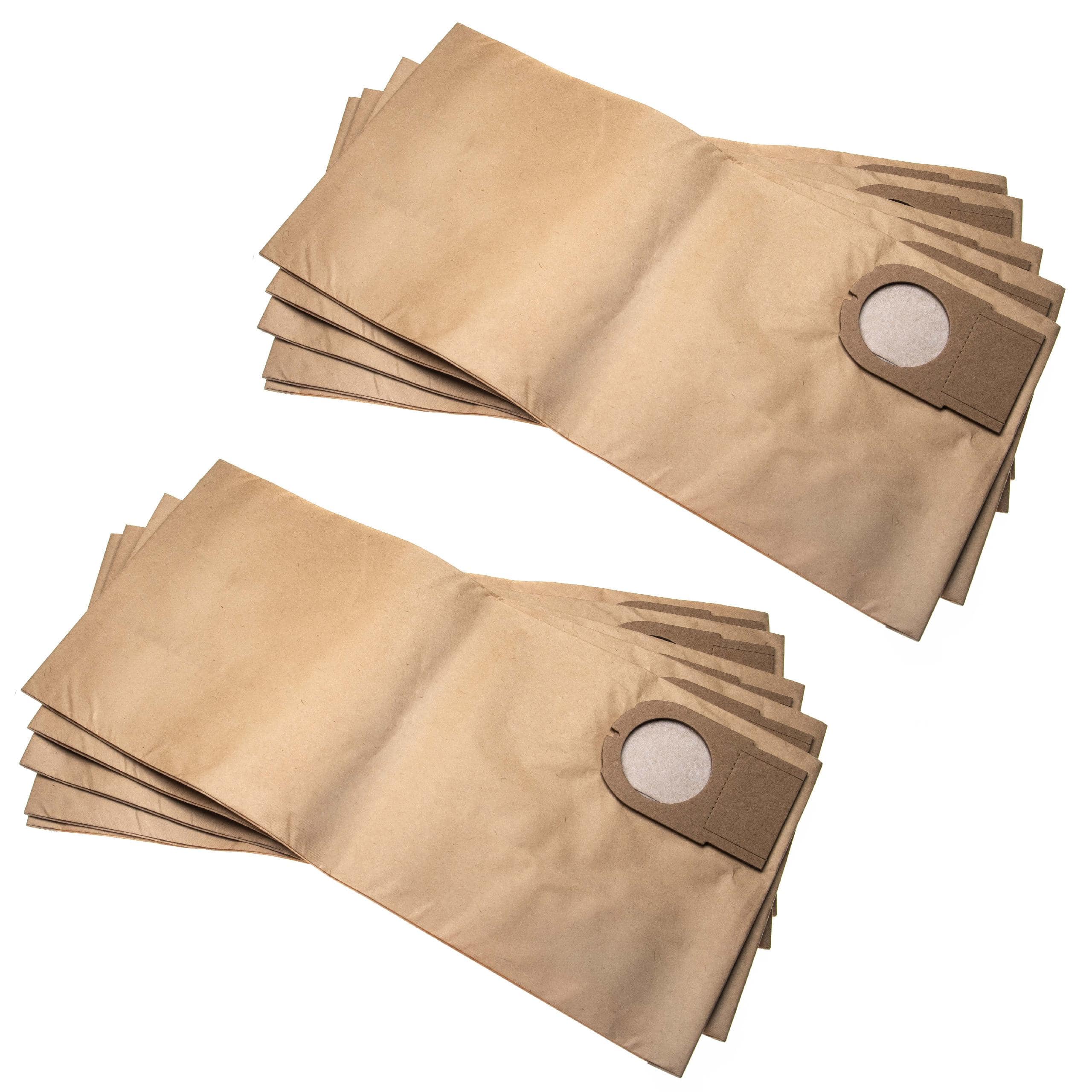 10x Sacos para Aspirador vhbw para Metabo AS 9010, ASA 9011 - Papel