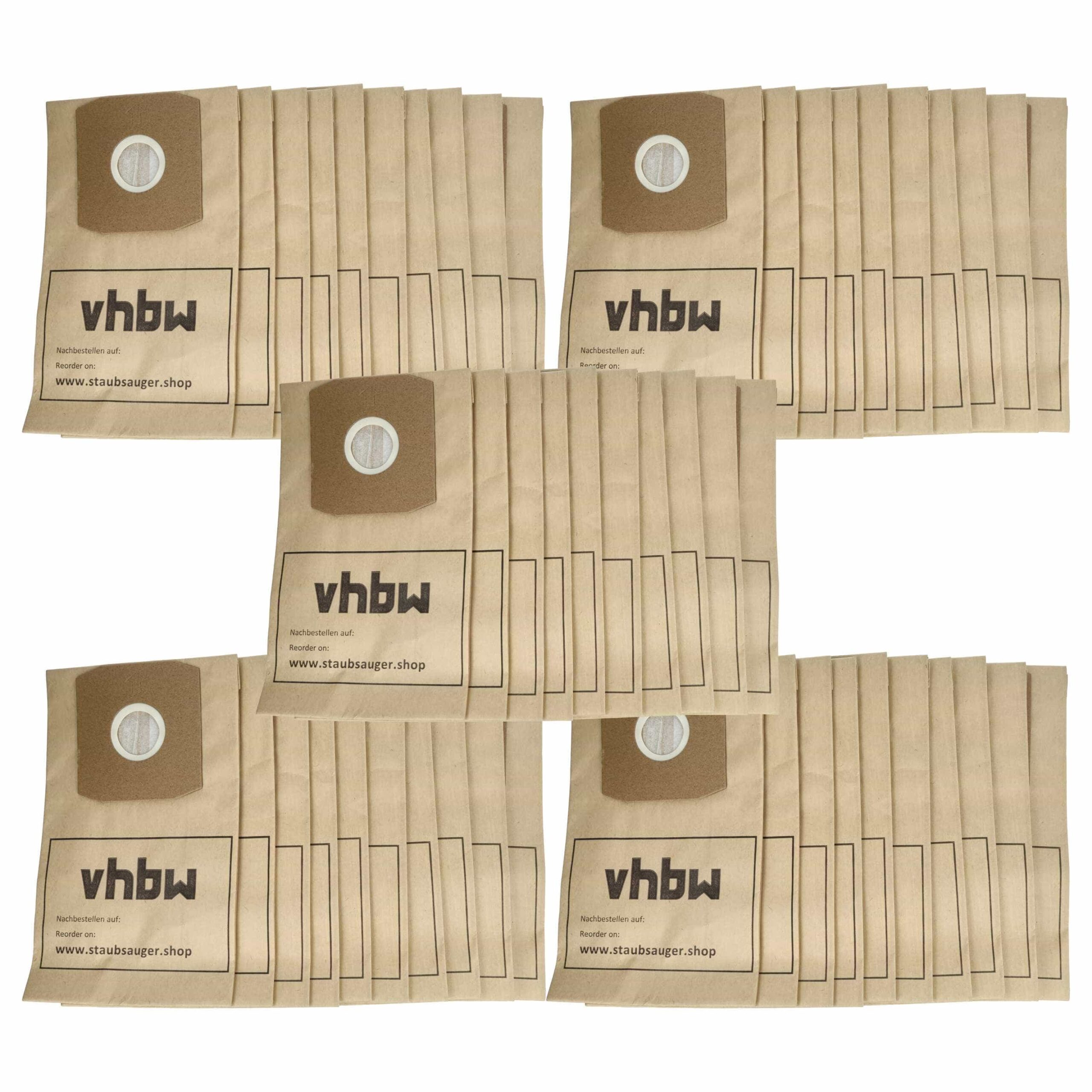 50x Sacos para Aspirador vhbw em Papel para Daewoo SB200, SB80, SB70 e Thomas