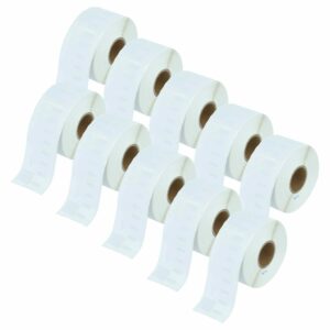 10x Rolos de Etiquetas vhbw para Dymo 99012 - 36 mm x 89 mm