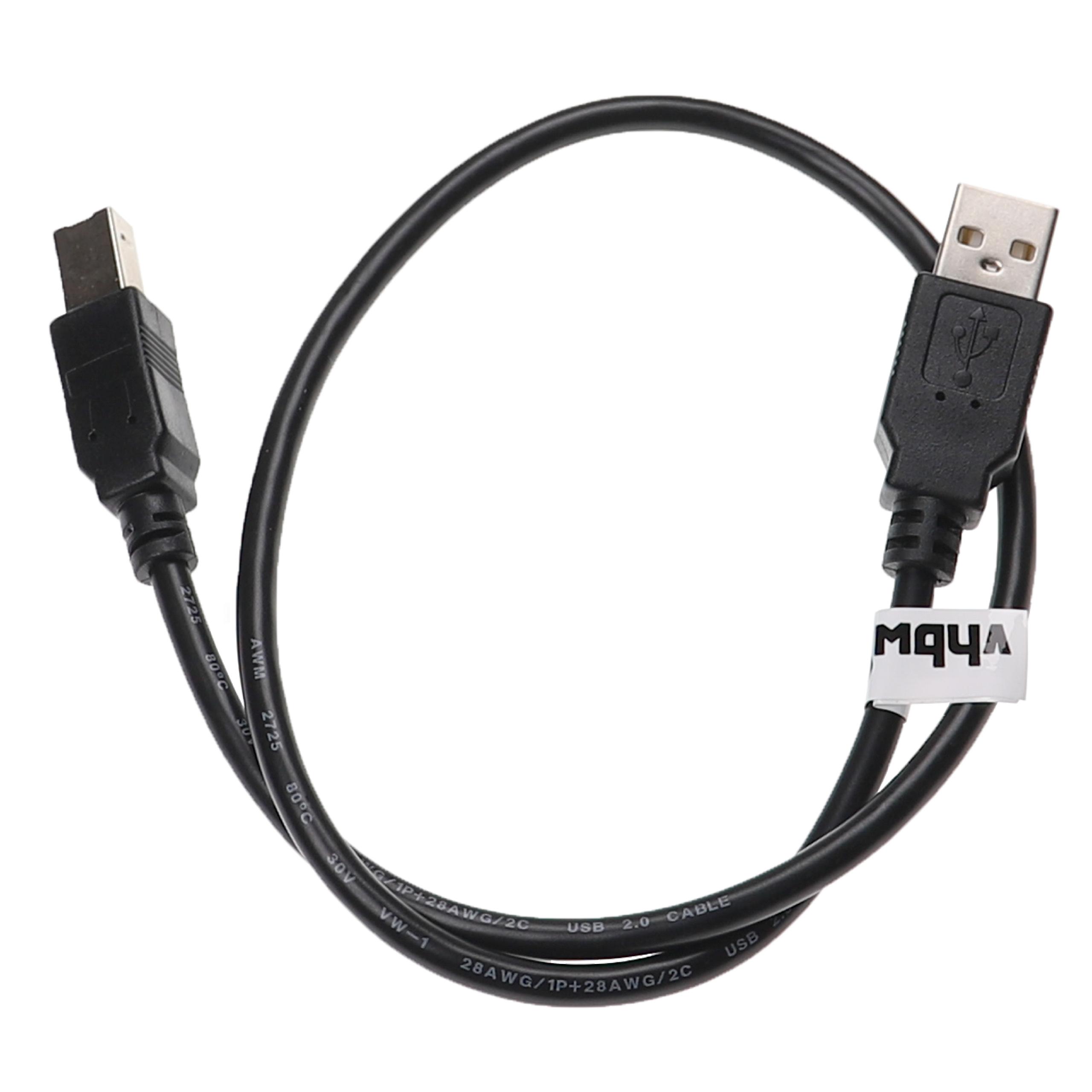 Cabo Adaptador USB A para USB B vhbw para Impressora, Scanner e Fax - 0.5m - Image 2