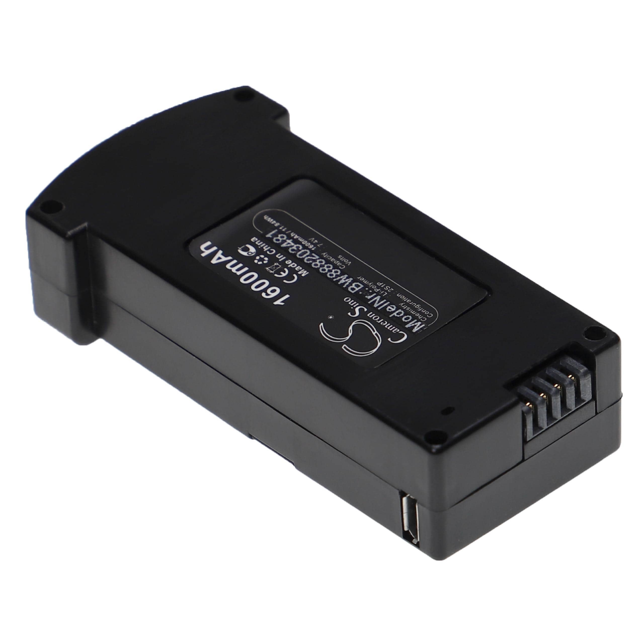 Bateria vhbw para Drone Eachine 2594368 - 1600 mAh 7.4 V Li-polymer - Image 3