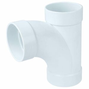 vhbw Peça em T para Tubagem de Aspiração Central, Interior/Interior/Interior, Diâmetro 50.8mm - Branco