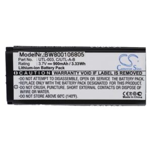 Bateria para Consola vhbw Nintendo UTL-001, C/UTL-A-BP 900 mAh 3.7 V Li-Ion