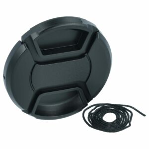 Tapa-objetivas vhbw 55 mm para Câmara - com Pega Interior, Plástico, Preto