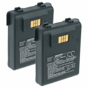 2x Baterias vhbw para Intermec Barcode Scanner POS (4600 mAh, 3.7 V)