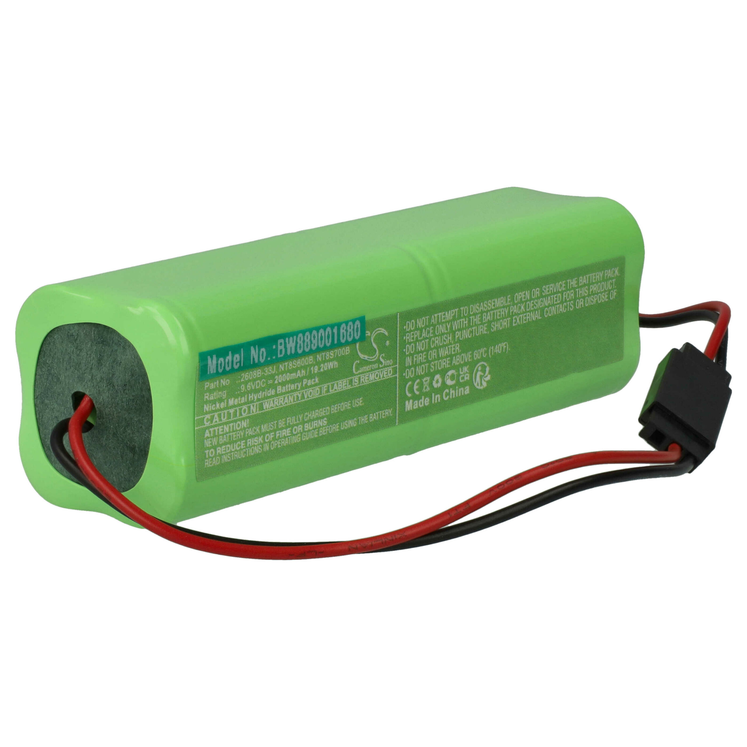 Bateria vhbw para Controlo Remoto Futaba NT8S700B, NT8S600B 2000 mAh 9.6 V NiMH - Image 3
