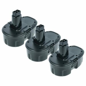 3x Bateria EXTENSILO para Dewalt DE9096, DE9095, DC9096 3300 mAh 18 V NiMH
