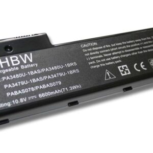 Bateria para Portátil vhbw para Toshiba Satellite P100, P105 6600 mAh 10.8 V