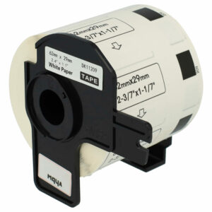 Rolo de Etiquetas vhbw substitui Brother DK-11209 - 62 mm x 29 mm com Suporte