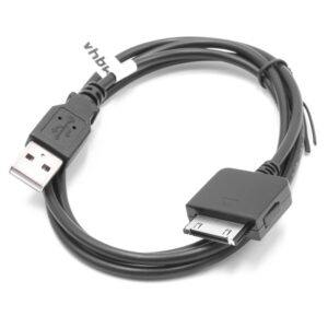 Cabo USB de Dados e Carregamento vhbw para Microsoft Zune, 100 cm