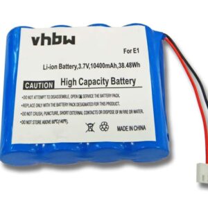 Bateria de substituição vhbw para rádio DAB Pure E1 - 10400 mAh 3.7 V Li-Ion