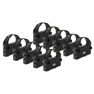 10x Fita de Tinta vhbw substitui S015016 para Unisys, Epson - Preto