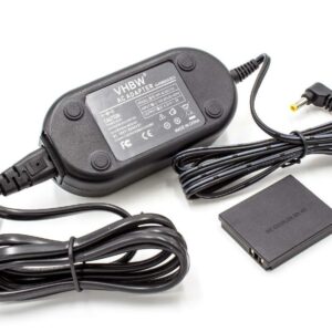 Carregador / Transformador vhbw para Canon ACK-DC40 + Acoplador CC DR-40 - 2 m, 4.3 V 1.5 A