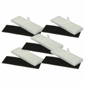 vhbw Kit de 10 Filtros de Espuma e Pó Fino para Aspirador Robô Proscenic, Kyvol, Uoni, Ultenic