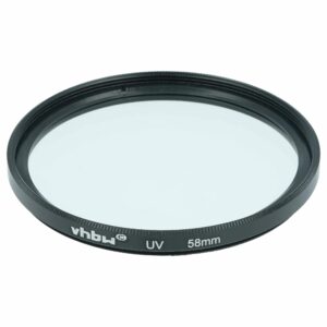 Filtro UV vhbw de 58 mm para Câmaras e Objetivas - Filtro de Proteção
