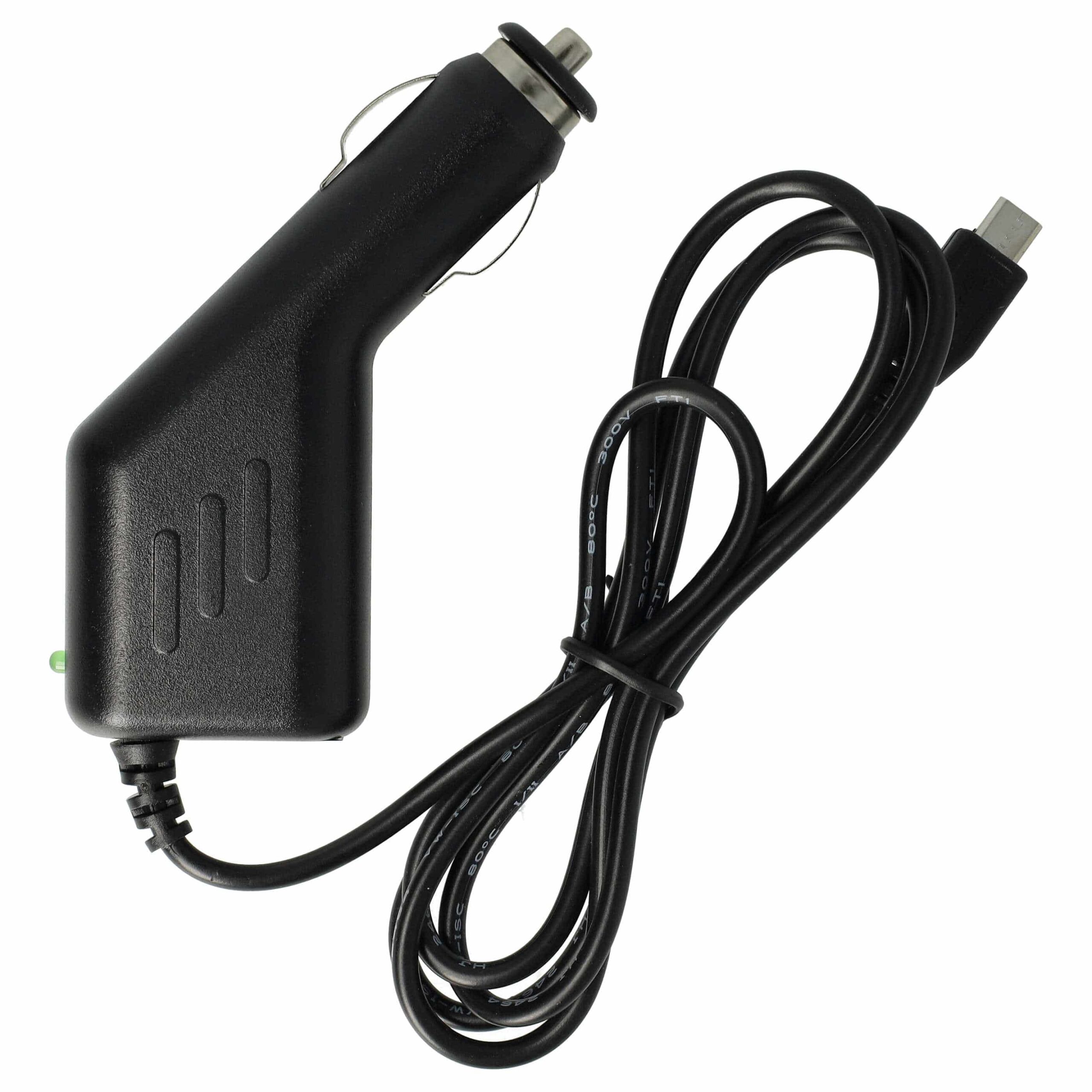 Cabo Carregador de Isqueiro Micro-USB vhbw 1.0A para Olympia, Bea-fon, Telme, Doro - Image 3