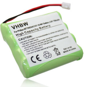 Bateria vhbw para Philips MT700D04CX51 Monitor de Bebé - 700 mAh 4.8 V NiMH