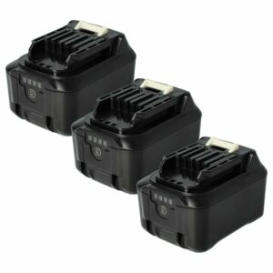 3x Bateria vhbw para Makita 197396-9, 197390-1, 5000 mAh, 12 V Li-Ion