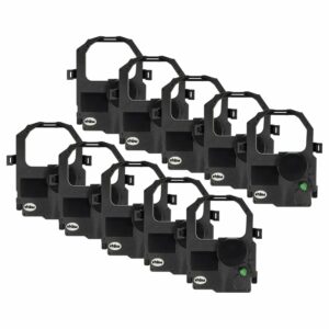 10x Fita de Tinta vhbw para Tally MIP480-KA - Impressora de Matriz de Pontos / Recibos - Preto