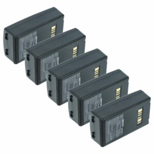 5x Bateria vhbw para leitor de códigos de barras Datalogic Falcon X3, X3 Plus, X4 - 6800 mAh 3.7 V
