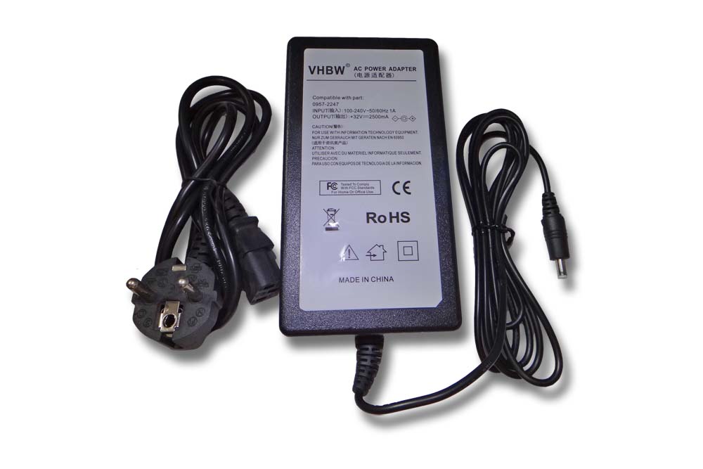 Carregador / Transformador de Corrente vhbw para impressora HP 0957-2247