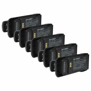 Conjunto de 5 Baterias vhbw para Rádio Motorola R2 (2600 mAh, 7.4 V, Li-Ion) com Clipe para Cinto