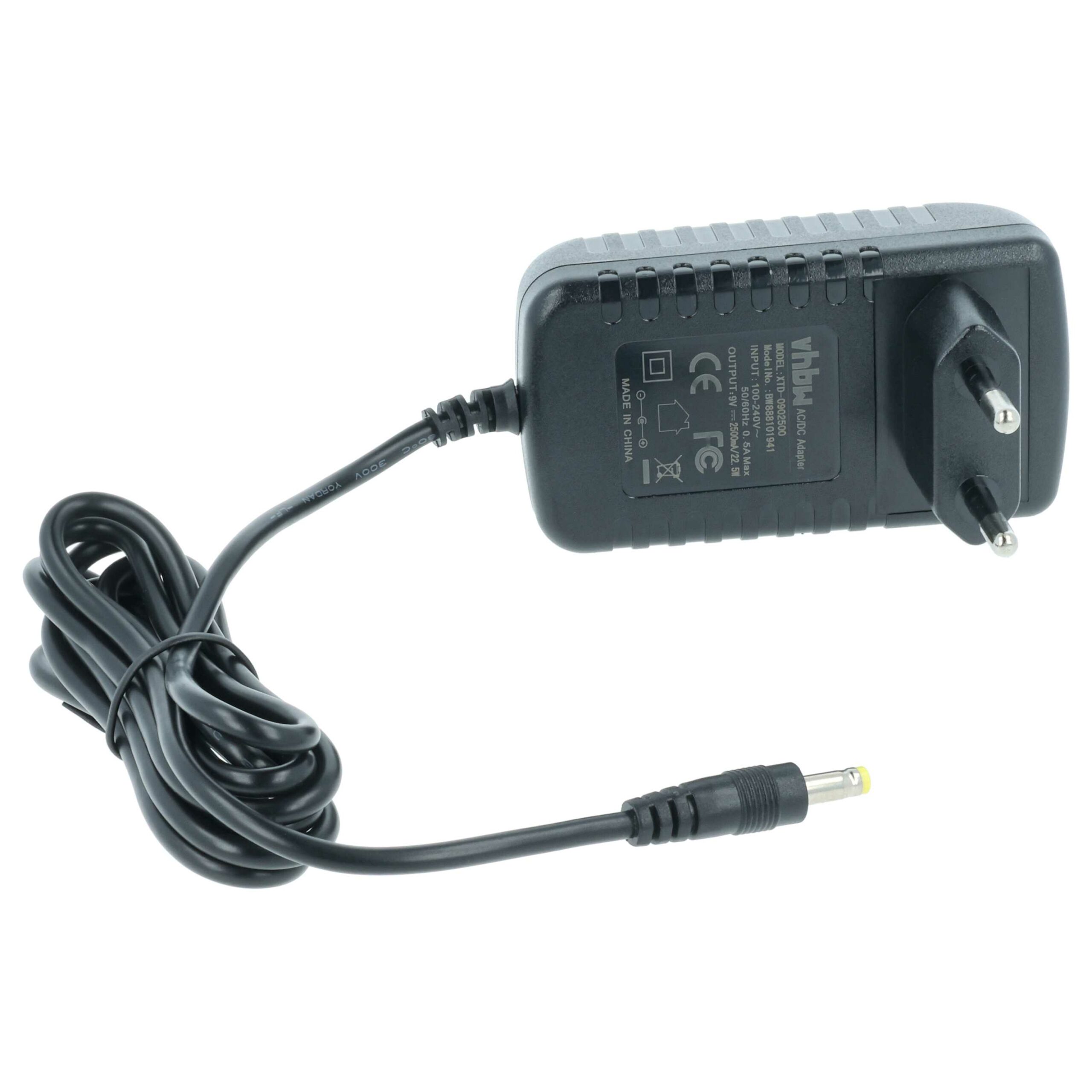 Carregador / Transformador vhbw para Teclado Technics SX-P30, SX-P50 (substitui MyVolts CC252MU) - Image 4