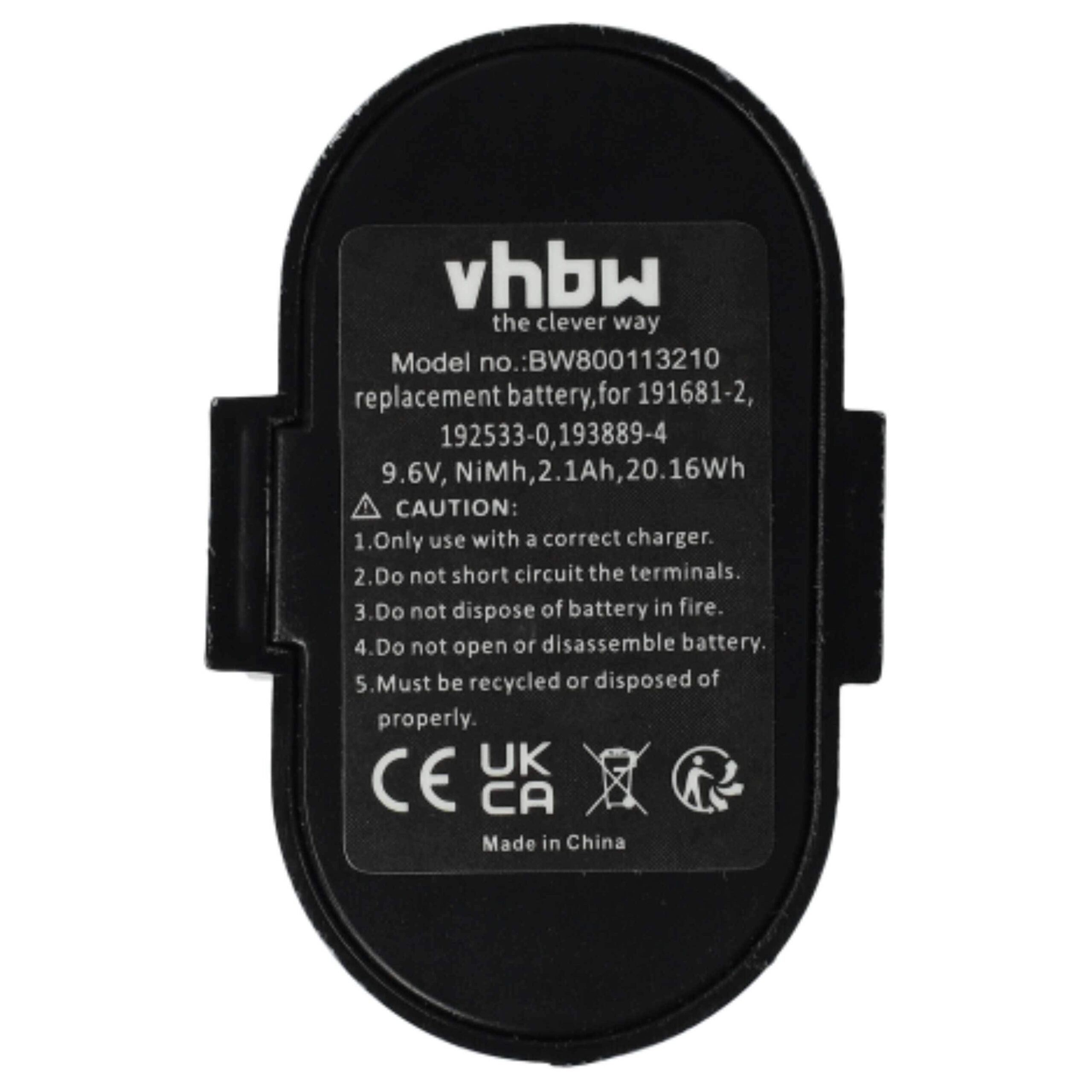 3x Baterias vhbw para Berbequim Makita 9.6 V 2100 mAh NiMH - Image 3