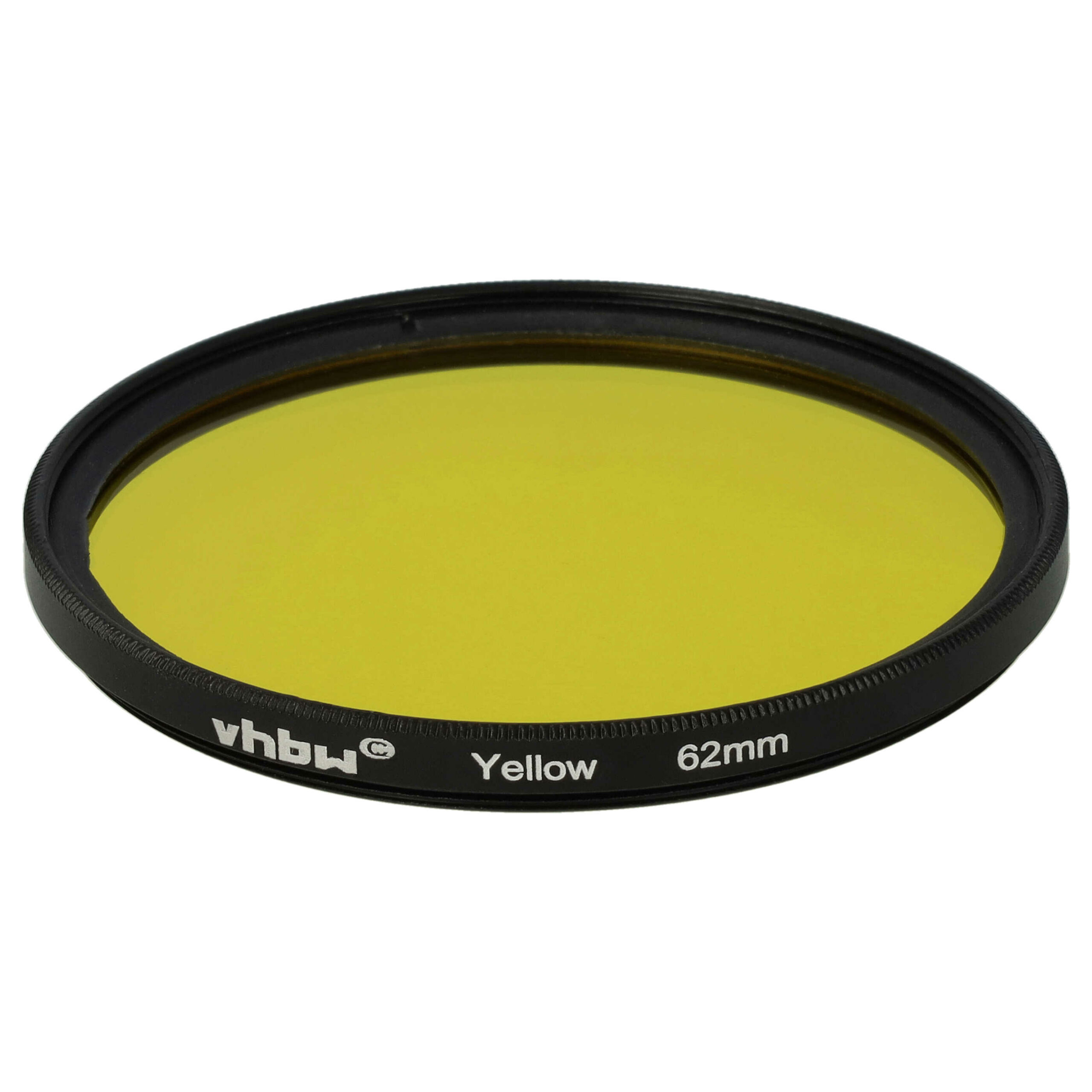 Filtro de Cor Amarelo vhbw para Objetivas de Câmara com Rosca de 62 mm