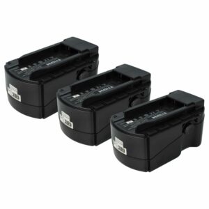 3x Bateria vhbw substitui Hilti B24, B 24/3.0, B 24/2.0 Ferramenta Elétrica - 3000 mAh, 24 V, NiMH