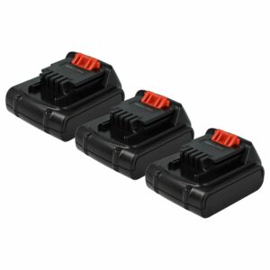 Conjunto de 3 Baterias vhbw para Ferramentas Elétricas Black & Decker LB16, BL1514, BL1314, BL1114 - 1500 mAh, 14.4 V