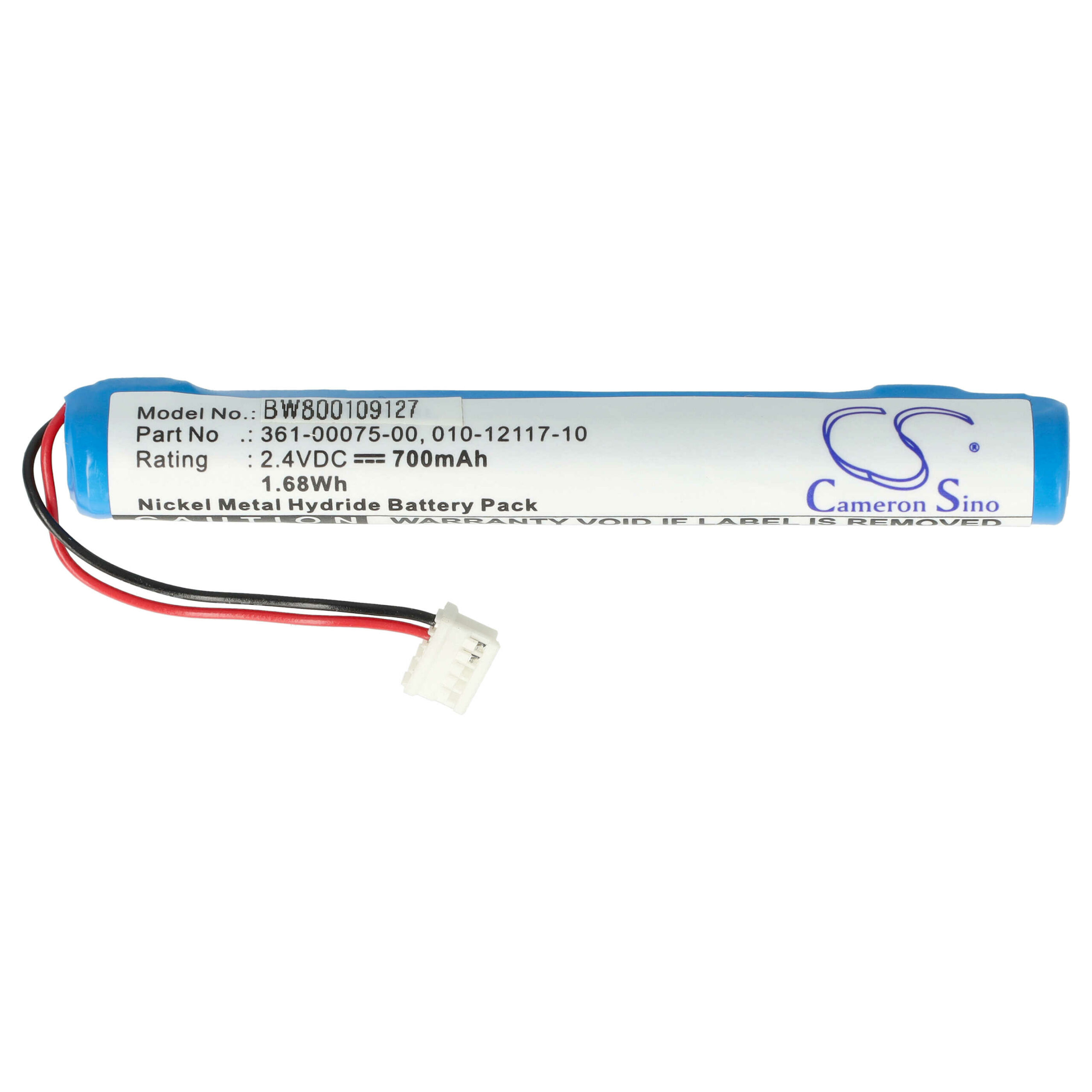 Bateria vhbw GPS para Garmin 010-01248-00, gWind Wireless 700mAh, 2.4V