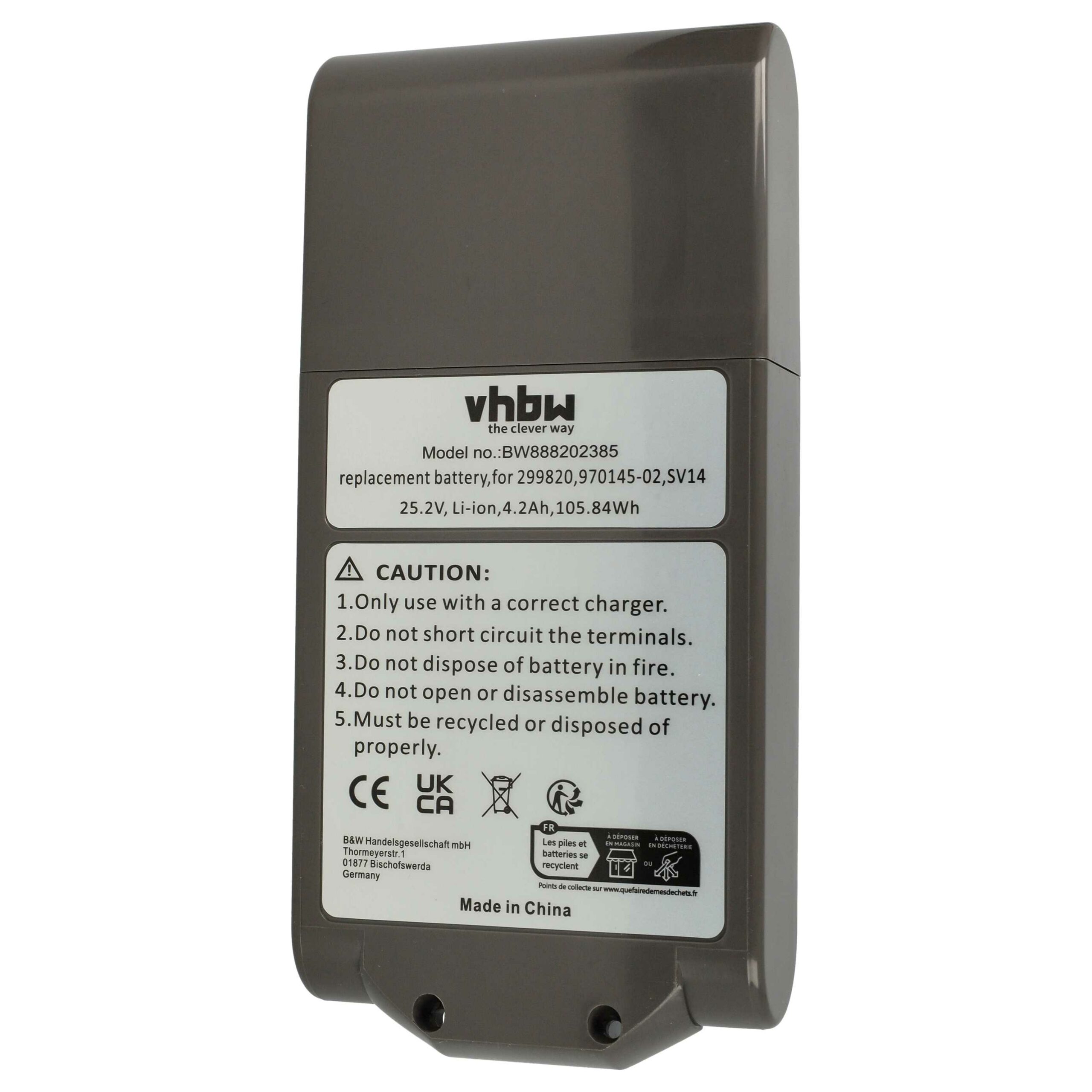 Bateria vhbw para Aspirador Dyson SV14 V11 4200mAh 25.2V Li-Ion - Image 3