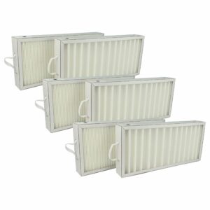 6x Filtros vhbw para Sistema de Ventilação Pluggit AP300, P300, P300N (G4 / F7)