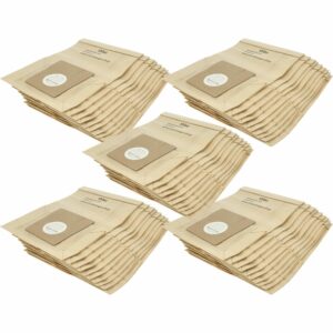 50x Sacos para Aspirador vhbw compatíveis com Bosch tamanho G, F, E - Papel