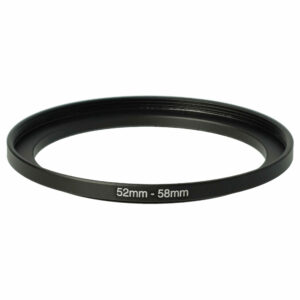 Anel Adaptador Step-Up vhbw de 52 mm para 58 mm para Objetivas de Câmara