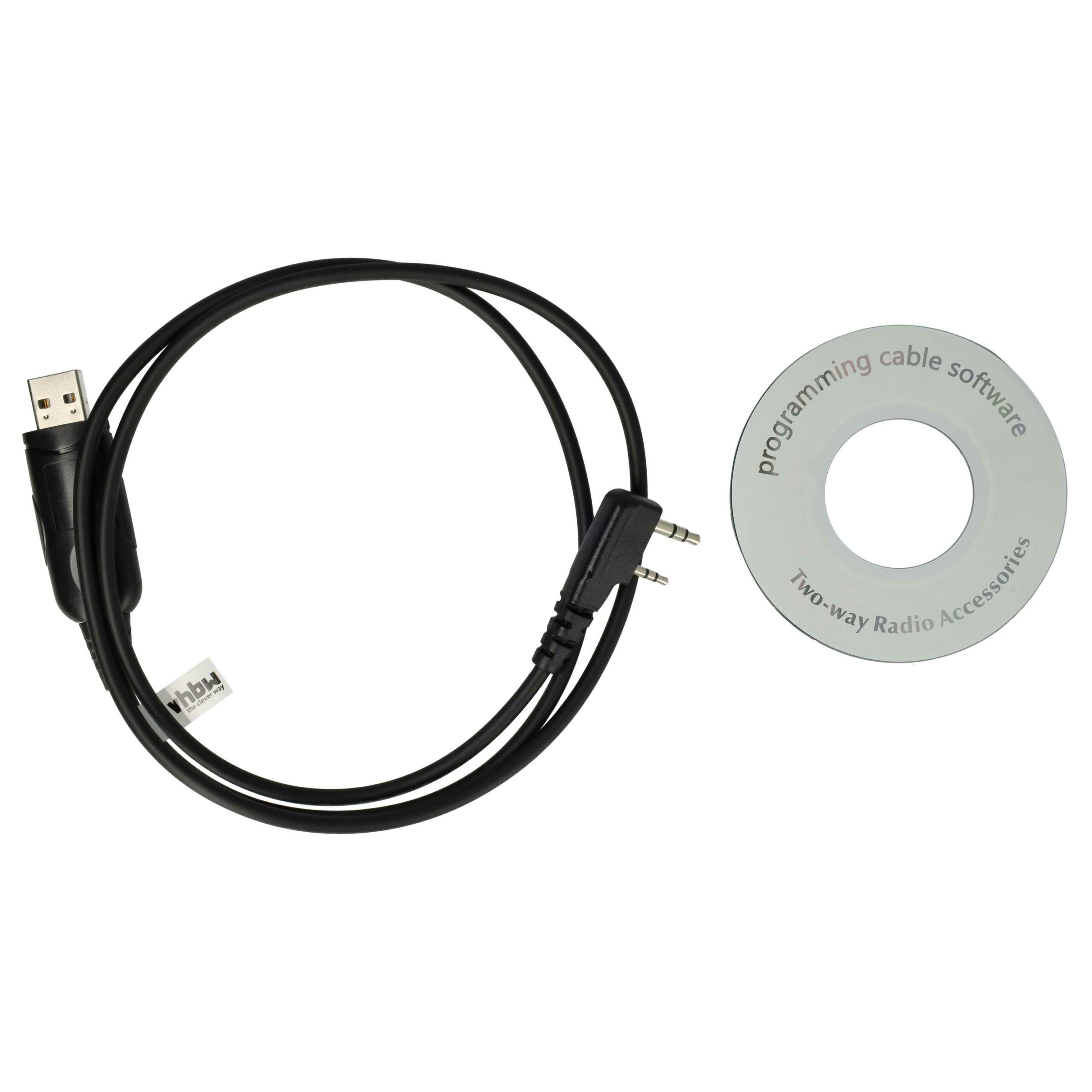 Cabo de Programação USB vhbw para Rádios Kenwood, Linton, Puxing e Wouxun
